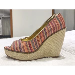 NINE WEST Multicolor Willow Wedges